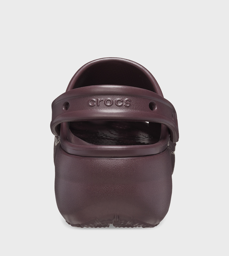 Metallic discount burgundy crocs