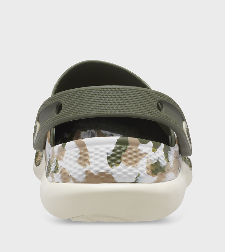 Crocs literide camouflage print slingback clogs hot sale