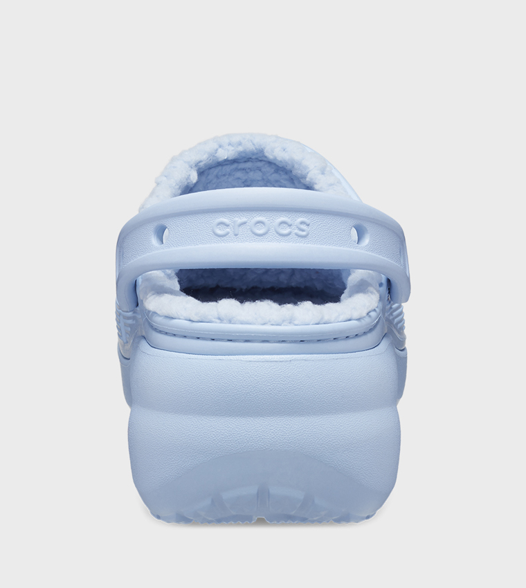 Buy Crocs Classic Platform Lined Clog In Blue | 6thStreet UAE