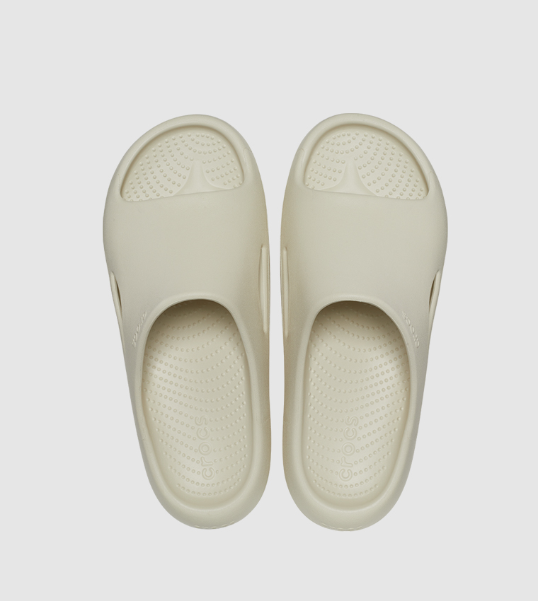 Buy Crocs Mellow Open Toe Slides In Beige | 6thStreet Saudi Arabia