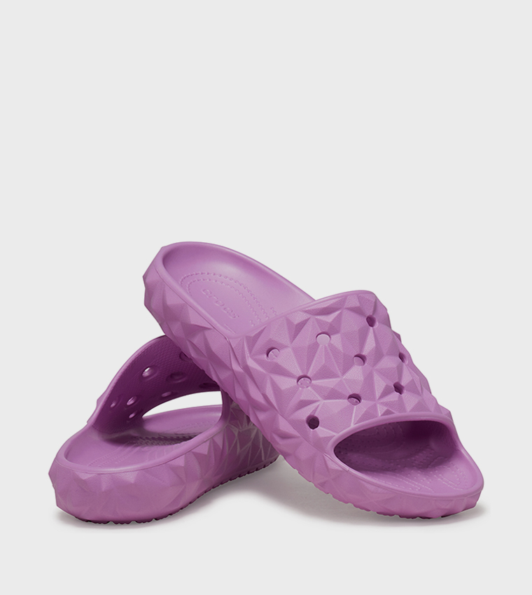 Buy Crocs Classic Geometric II Slide In Pink | 6thStreet UAE display picture 1