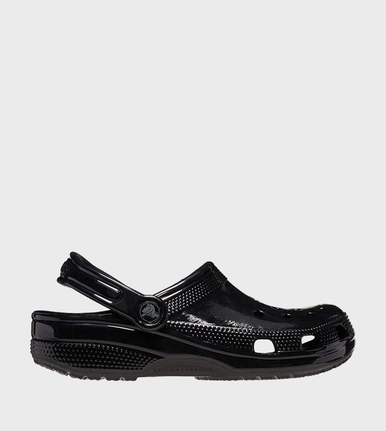 Buy Crocs Classic High Shine Clogs In Black