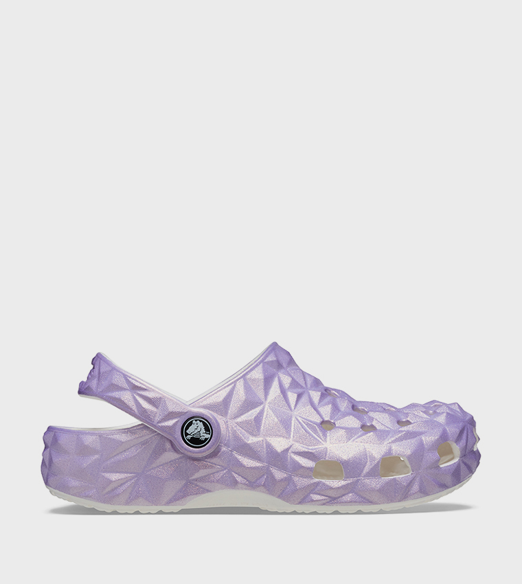 Buy Crocs Kids' Classic Iridescent Geo Clog In Purple 6thStreet UAE - Main Image