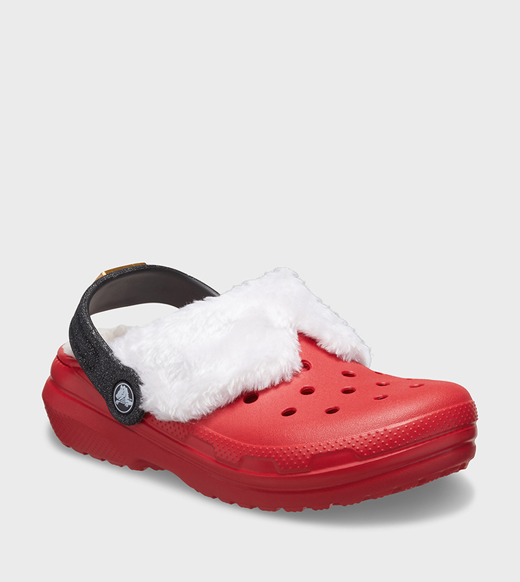 Kids' Classic Lined Santa Clog 