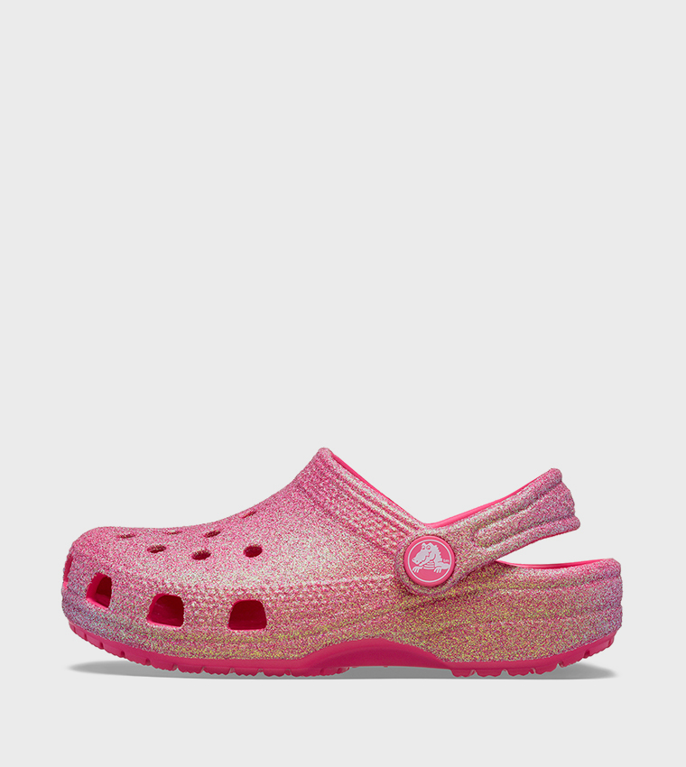 Toddlers' Classic Iridescent Glitter Clog