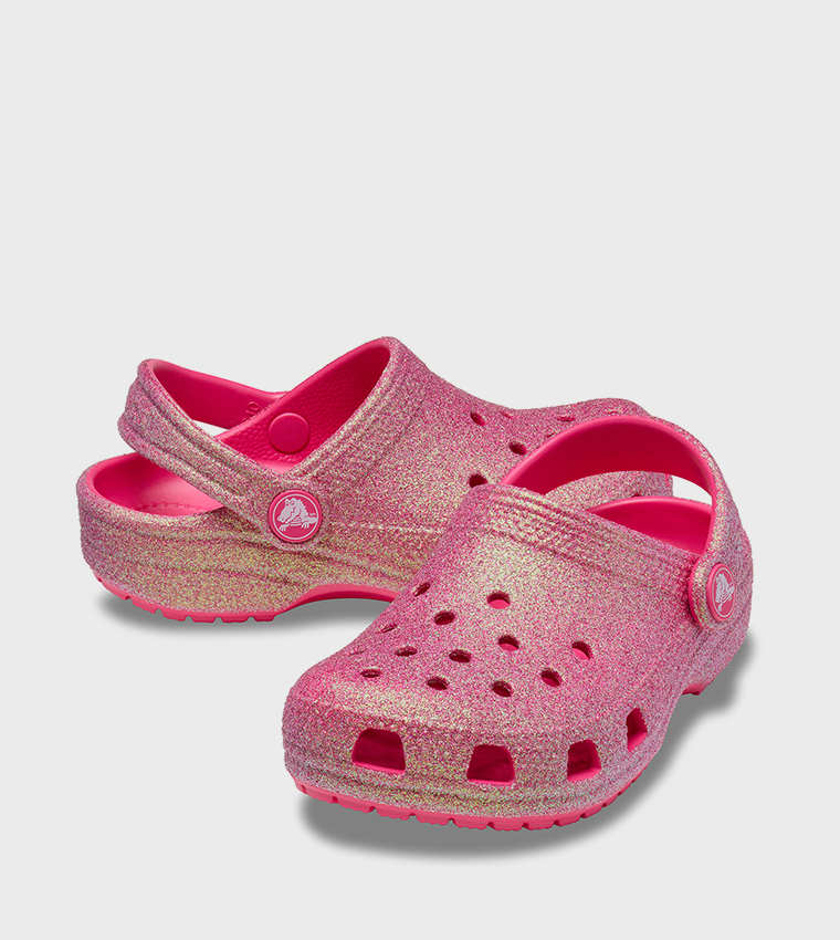 Toddlers' Classic Iridescent Glitter Clog