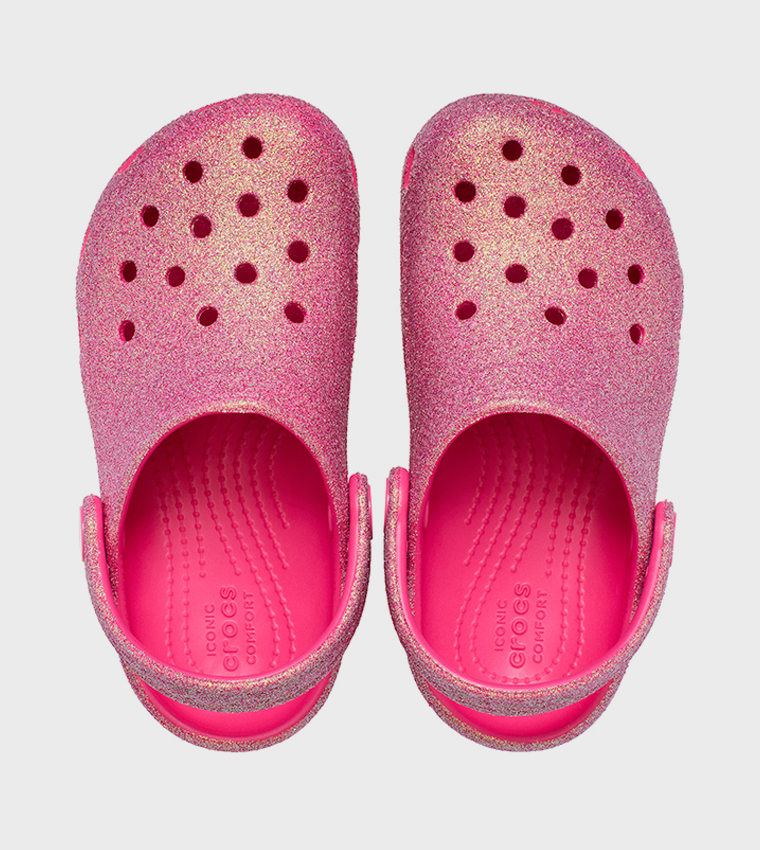 Toddlers' Classic Iridescent Glitter Clog