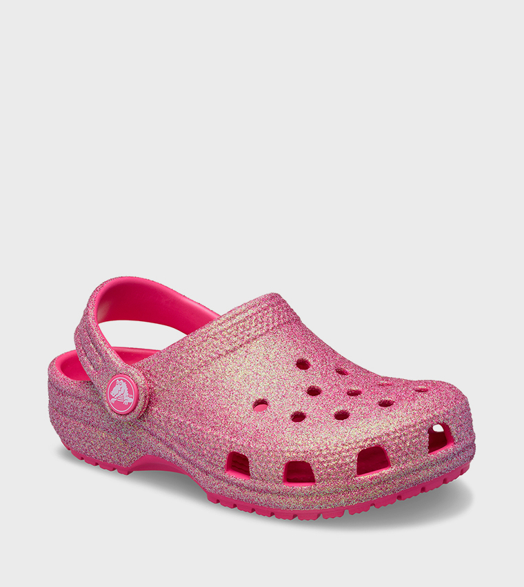 Toddlers' Classic Iridescent Glitter Clog