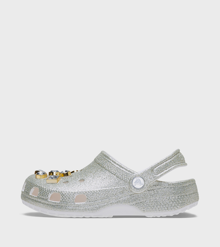 Kids' Classic Glitter Embellished Clog