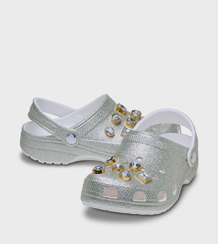 Kids' Classic Glitter Embellished Clog