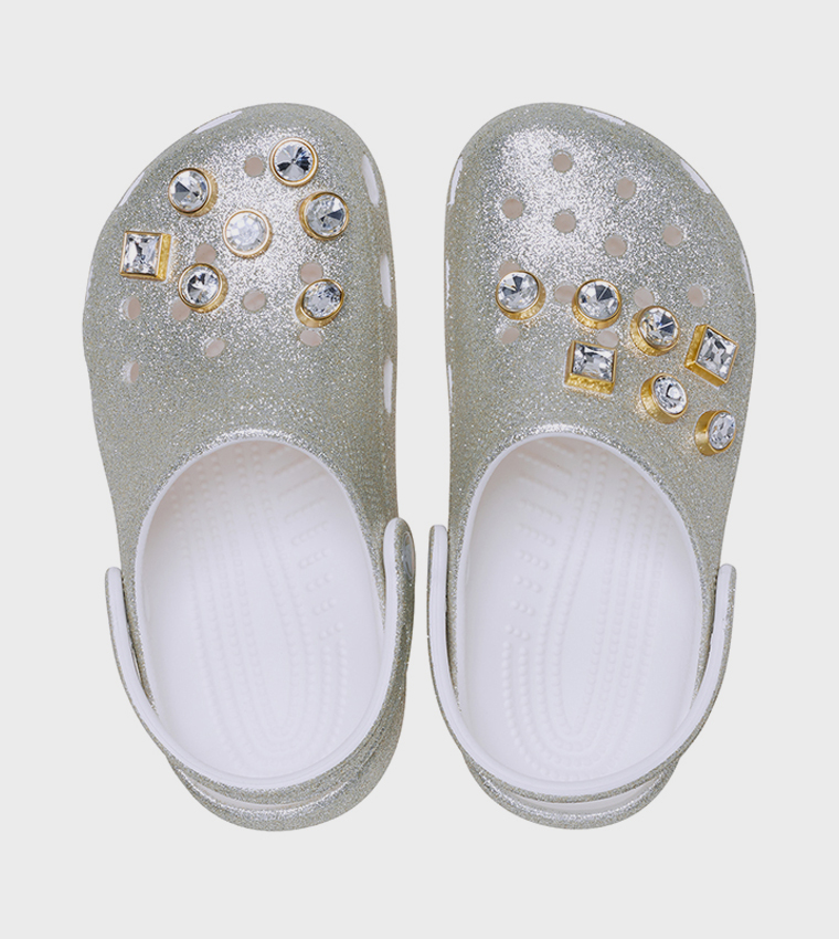 Kids' Classic Glitter Embellished Clog