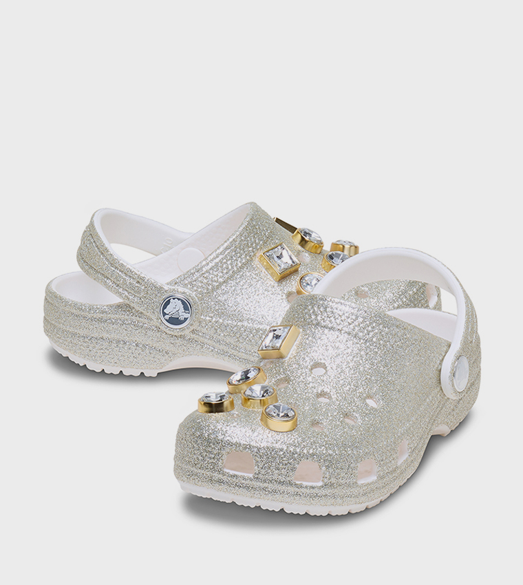 Toddlers' Classic Glitter Embellished Clog