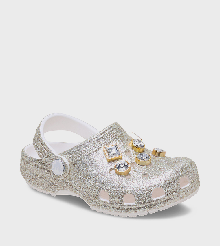 Toddlers' Classic Glitter Embellished Clog