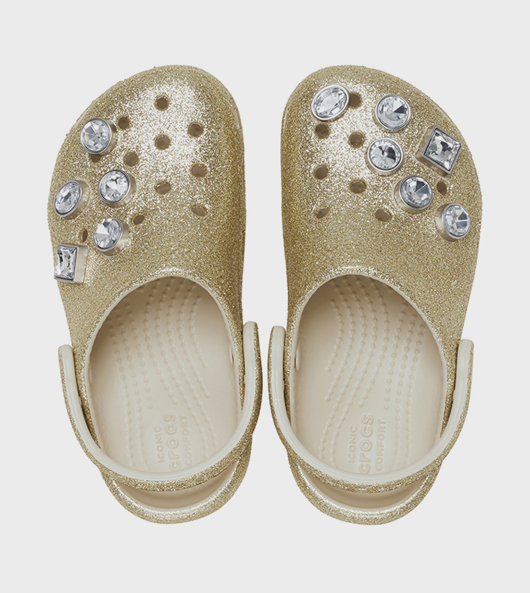 Toddlers' Classic Glitter Embellished Clog