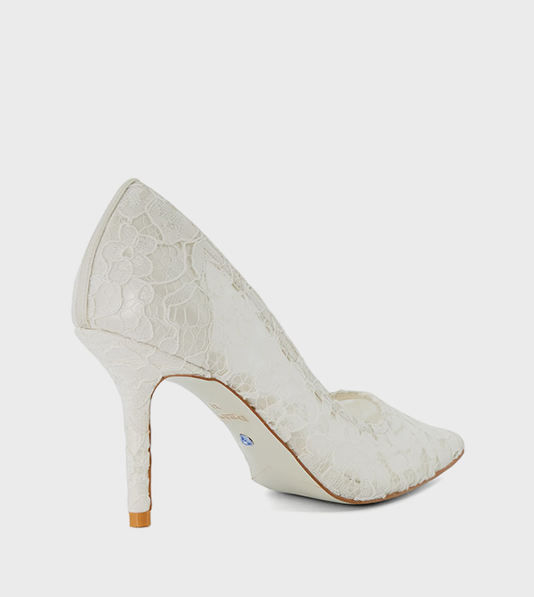 Dune ivory heels best sale