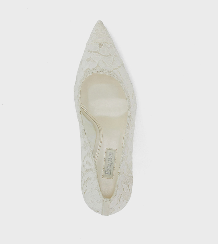 ADORING Lace Detail Pointed Toe Pumps