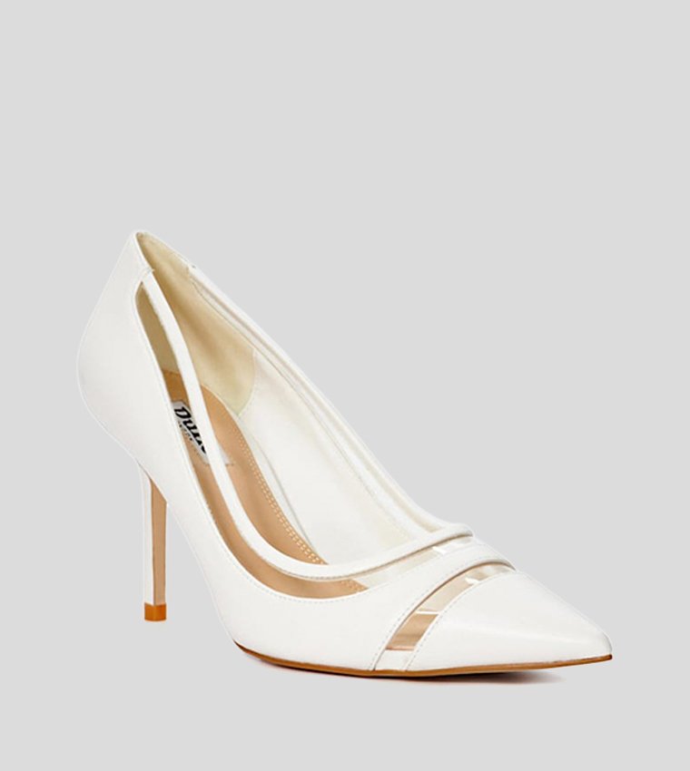 Buy Dune London AURELIA Pointed Toe Pumps In White 6thStreet Oman