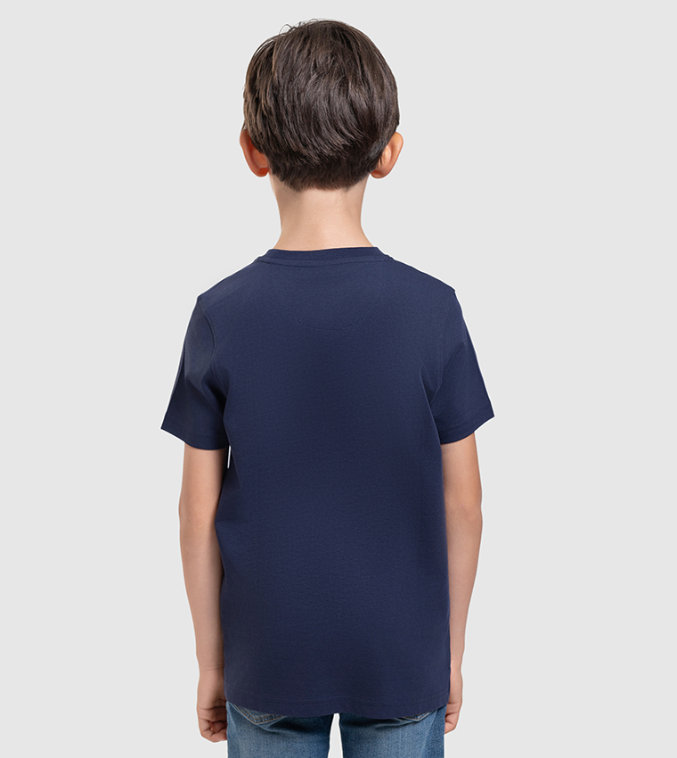 Logo Embroidered Crew Neck T-Shirt