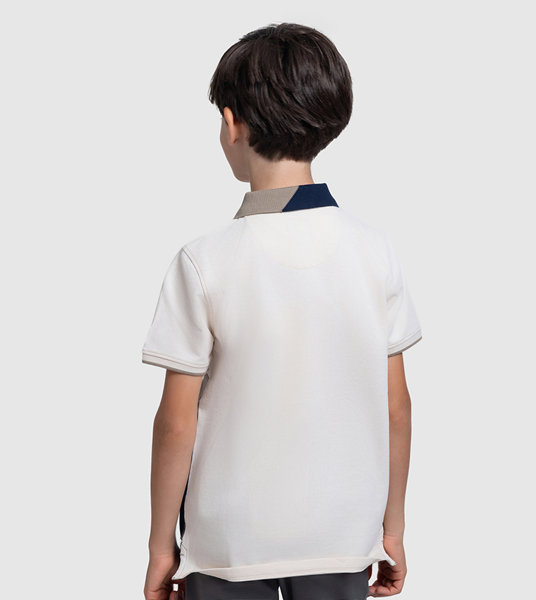 Color Block Short Sleeves Polo T-Shirt