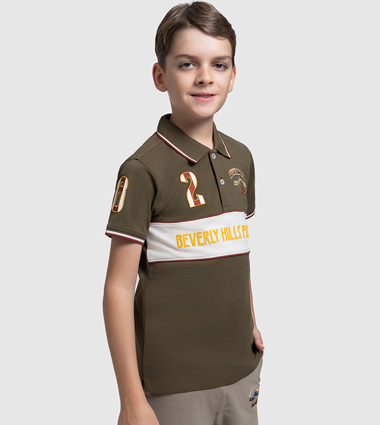 Logo Embroidered Short Sleeves Polo T-Shirt