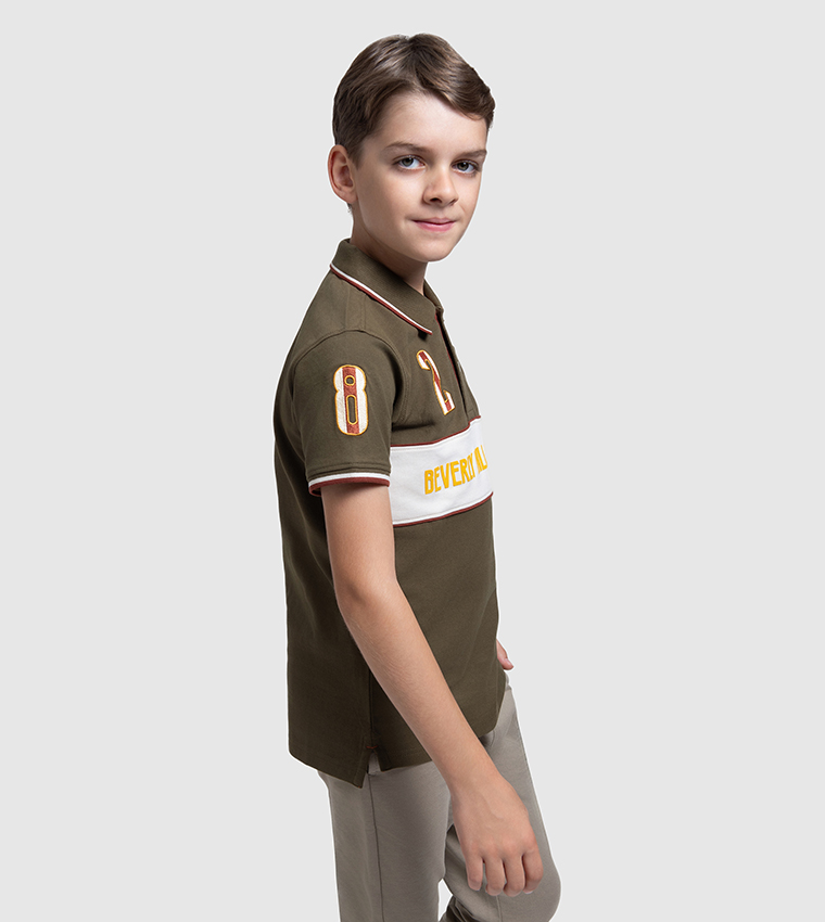 Logo Embroidered Short Sleeves Polo T-Shirt