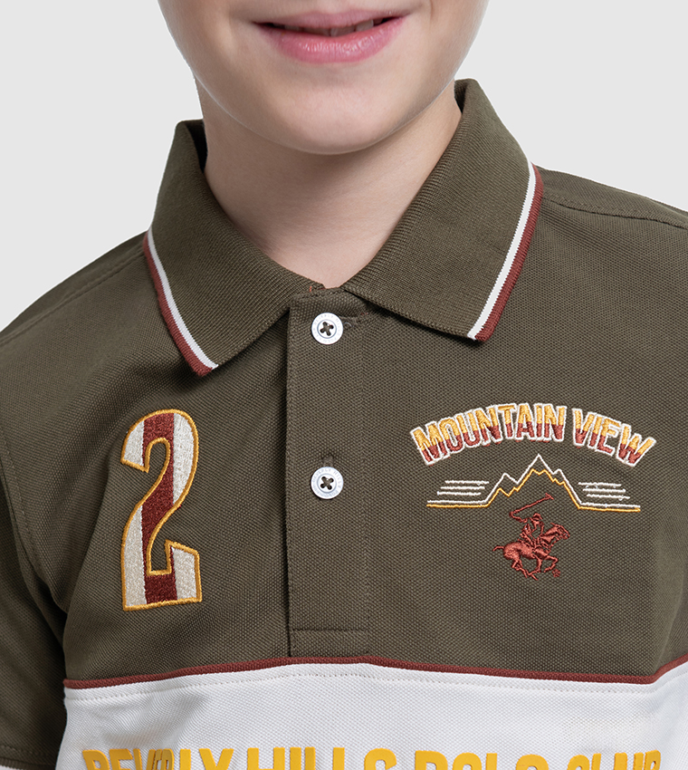 Logo Embroidered Short Sleeves Polo T-Shirt