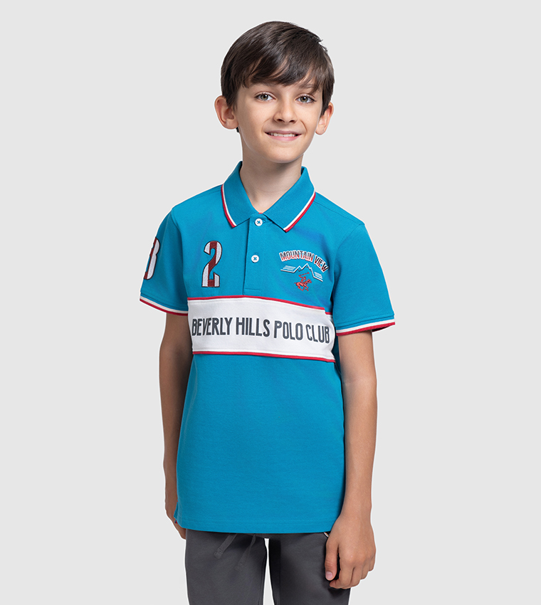 Logo Embroidered Short Sleeves Polo T-Shirt