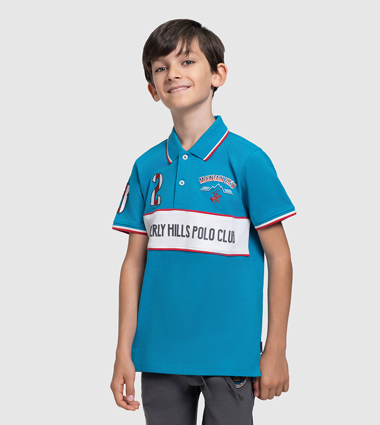 Logo Embroidered Short Sleeves Polo T-Shirt