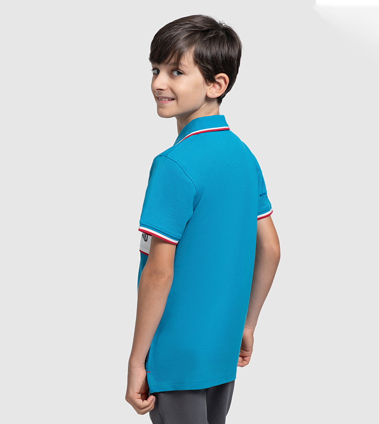 Logo Embroidered Short Sleeves Polo T-Shirt