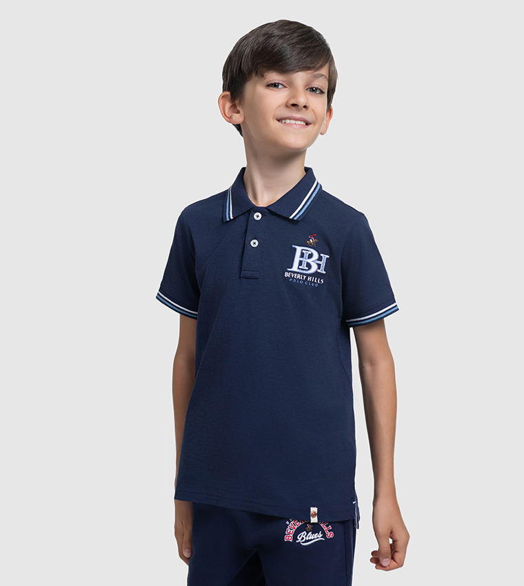Logo Embroidered Short Sleeves Polo T-Shirt