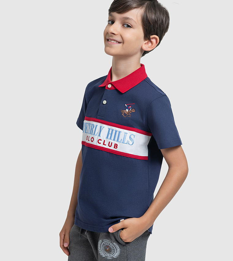Logo Embroidered Short Sleeves Polo T-Shirt