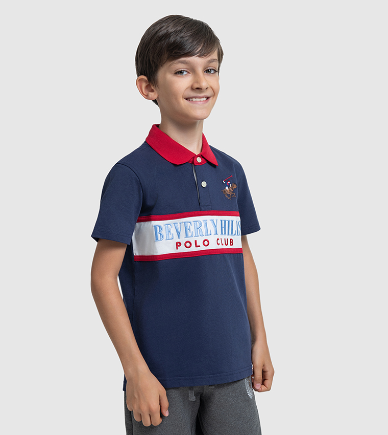 Logo Embroidered Short Sleeves Polo T-Shirt