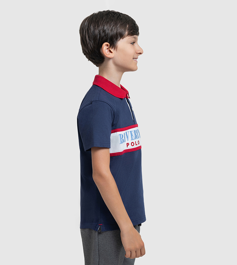 Logo Embroidered Short Sleeves Polo T-Shirt