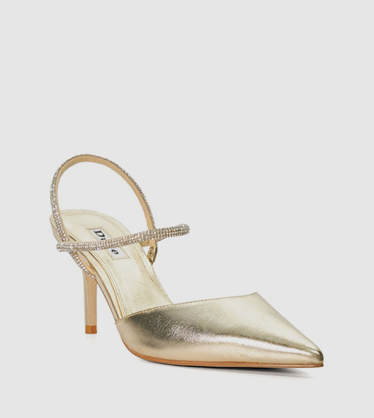 Buy Dune London CANDIDS Embellished Heel Sandals In Gold 6thStreet UAE