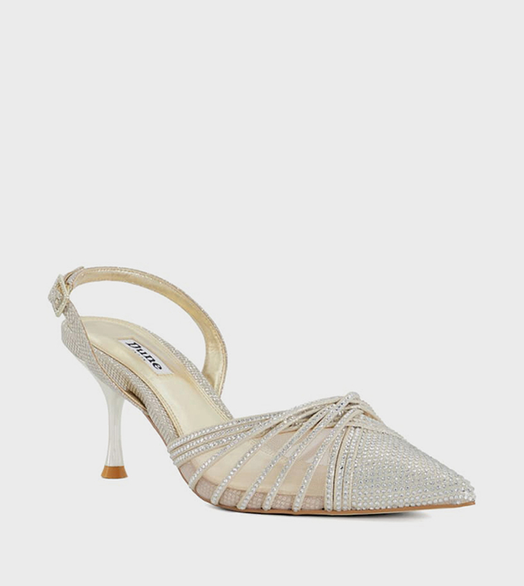 Dune gold kitten on sale heels