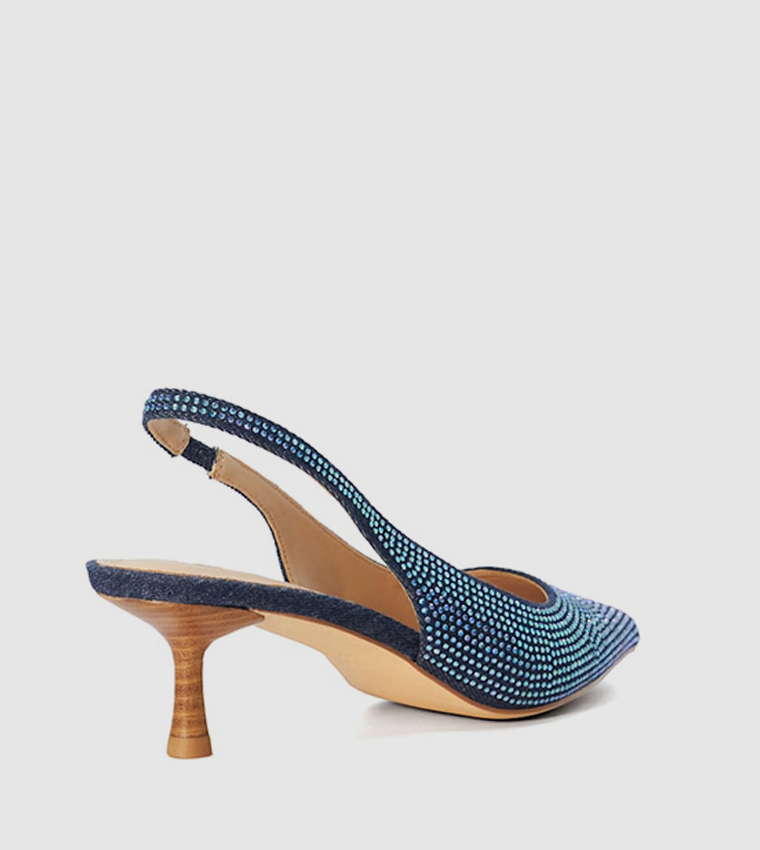 COLETTE Embellished Slingback Pumps