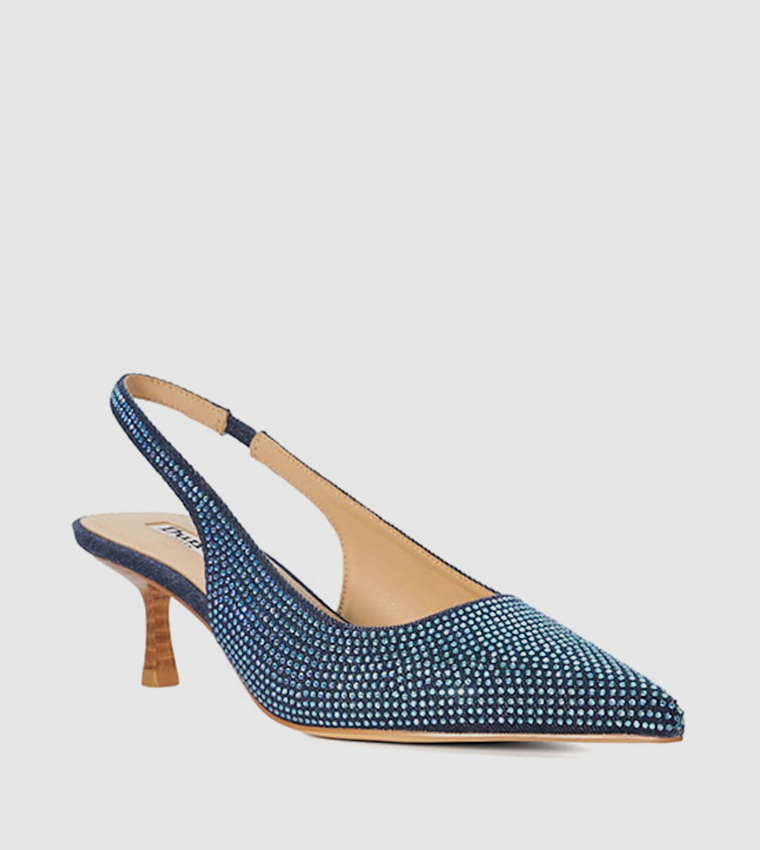 Buy Dune London COLETTE Embellished Slingback Pumps In Blue 6thStreet Oman