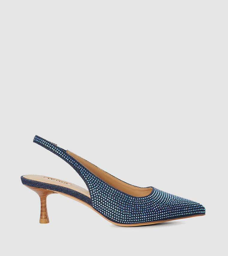 COLETTE Embellished Slingback Pumps