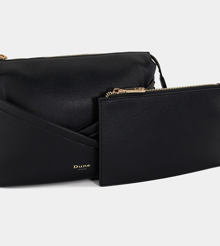 DALLIANCE Textured Logo Detail Shoulder Bag