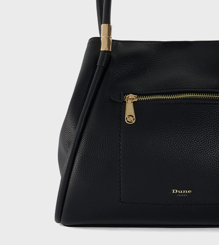 Buy Dune London DECKER Textured Shoulder Bag In Black 6thStreet UAE