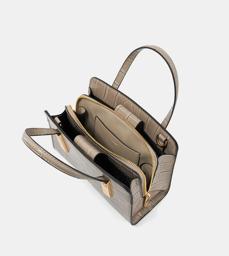 DINKIEDENBEIGH Textured Satchel Bag