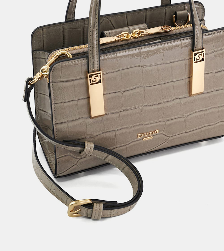 DINKIEDENBEIGH Textured Satchel Bag