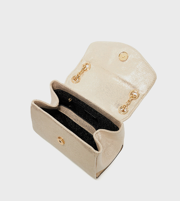 DUSK Embellished Chain Handle Cross Body Bag
