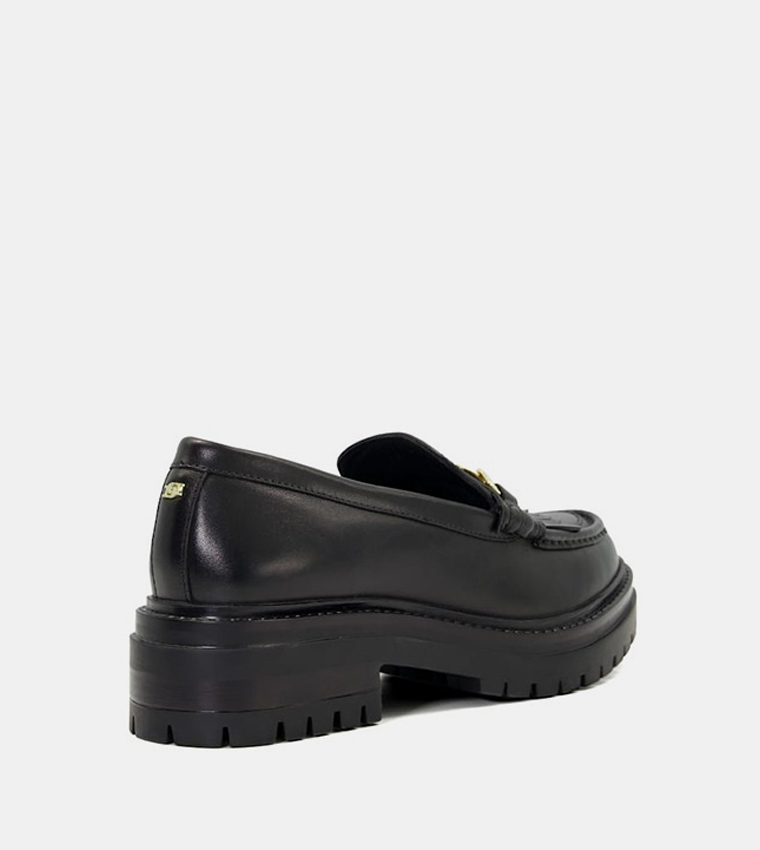 Dune hot sale platform loafers