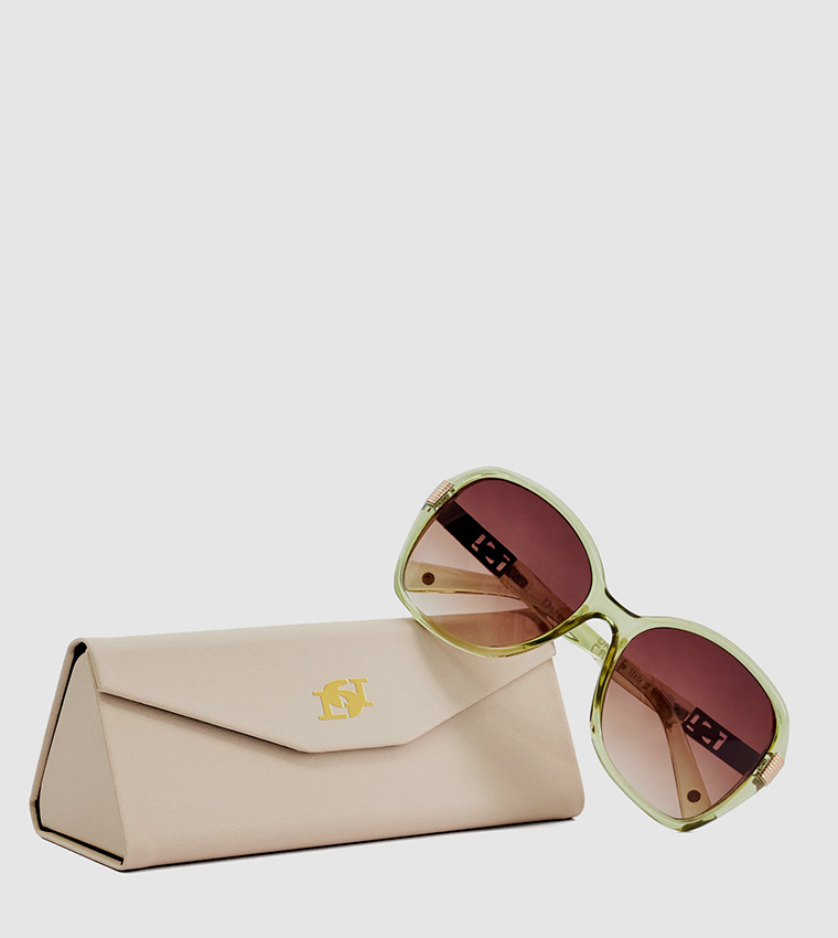 Buy Dune London GERNADA Oversized Sunglasses In Green