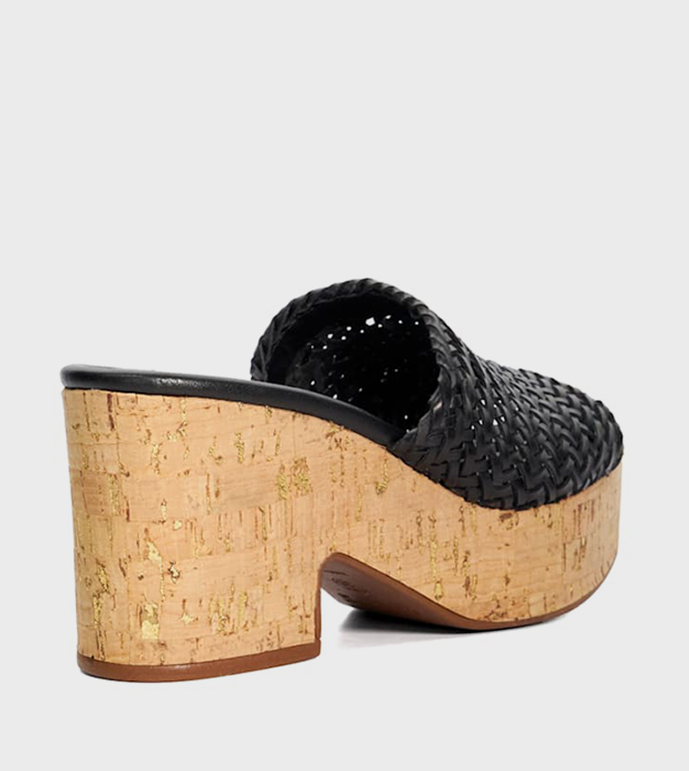 JOSEFINE Woven Strap Platform Heel Sandals