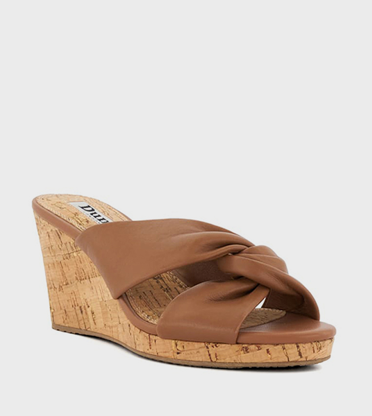 Buy Dune London KACEE Open Toe Wedge Sandals In Tan 6thStreet Bahrain