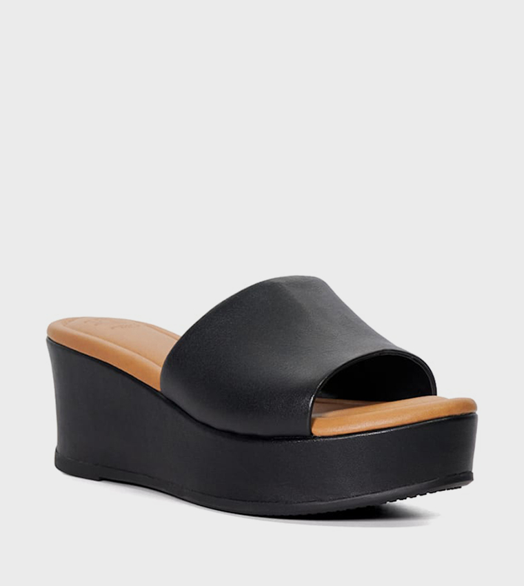 Buy Dune London KAMALA Open Toe Wedges In Black 6thStreet UAE