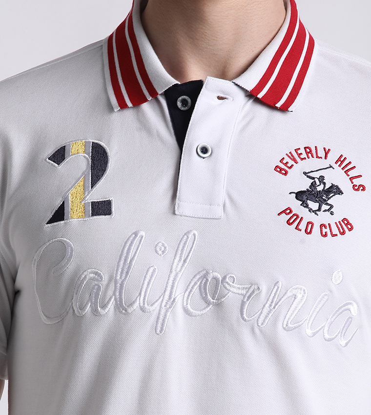 Embroidered Short Sleeves Polo T-Shirt