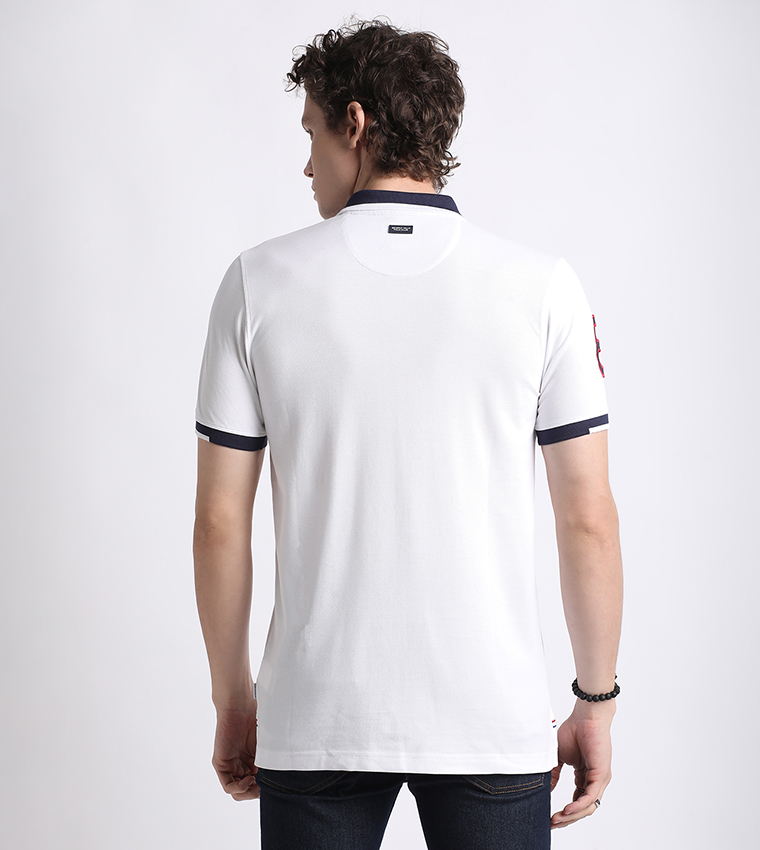 Logo Embroidered Short Sleeves Polo T-Shirt